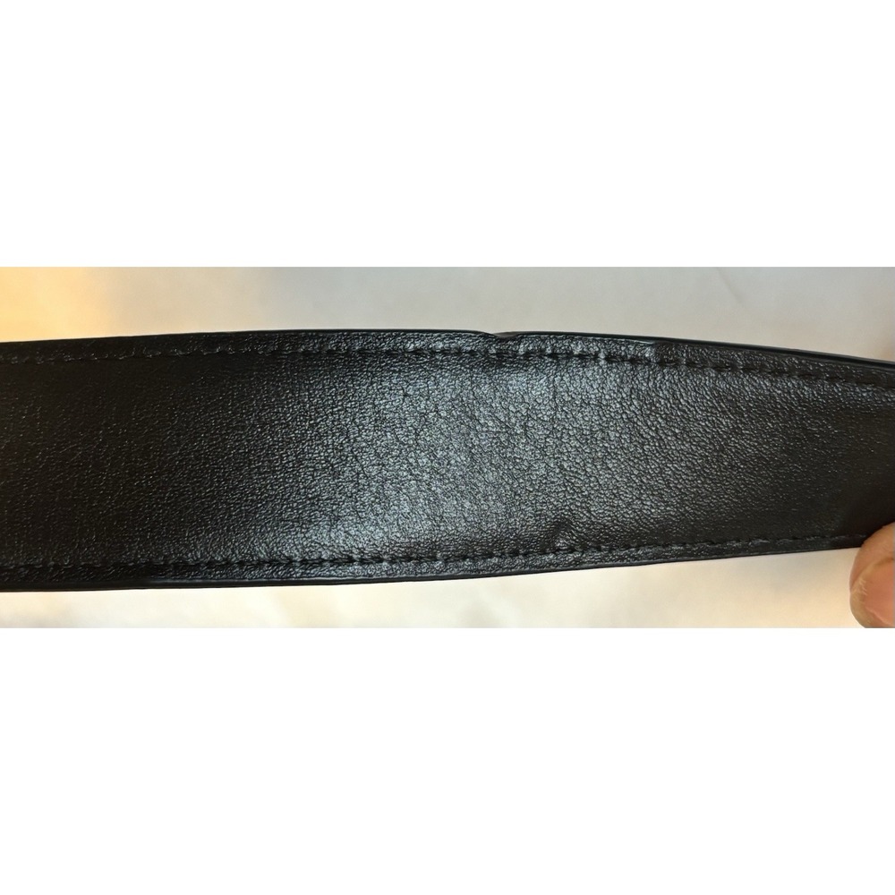 Black Coach Georgie Woman's Leather Signature Shoulder Bag W/ Silver Accents - Picture 11 of 16